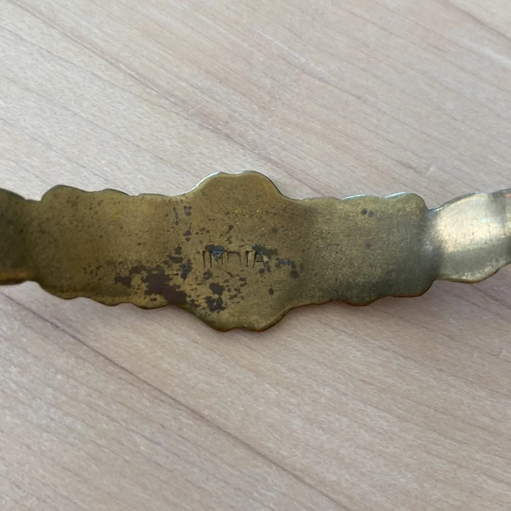 Colorful Brass Adjustable Bracelet Made in India.
